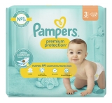 Pampers Premium Protection 29 Couches Taille 3 (6-10 kg)