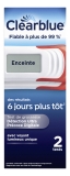 Clearblue Test de Grossesse Détection Ultra Précoce Digital Lot de 2 Tests