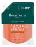 BeauTerra Sapone Liquido di Marsiglia ai Fiori D'Arancio Eco Ricarica 900 ml