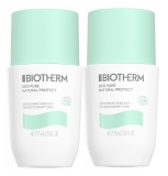 BiothermDéo Pure Natural Protect Desodorante Soin 24H Bio Roll-On Lote de 2 x 75 ml