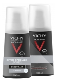 Vichy Homme Ultra-Fresh 24H Deodorant Spray Set di 2 x 100 ml