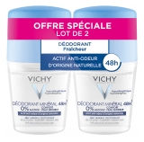 Vichy Déodorant Minéral 48H Roll-On Lot de 2 x 50 ml