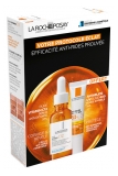 La Roche-Posay Pure Vitamin C12 Sérum Anti-Rides 30 ml + Anthelios UVmune 400 Fluide Invisible SPF50+ Sans Parfum 15 ml Offert