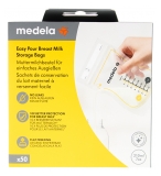 Medela 50 Beutel zum Aufbewahren von Muttermilch mit Einfachem Ausgießen
