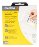 Medela 25 Beutel zum Aufbewahren von Muttermilch mit Einfachem Ausgießen