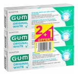 GUM Original White Toothpaste 3 x 75ml