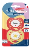 Dodie 2 Sucettes Anatomiques Silicone 18 Mois et + Édition Limitée