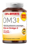 OM3 Huile de Poissons Sauvages 120 Capsules + 30 Capsules Offertes