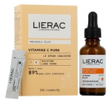 Lierac C Vitamino Grynas Koncentruotas Serumui 30 ml + 14 Buteliukų po 0,2 g