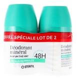 Stentil 48H Deodorante Minerale Roll-on per Pelli Normali 2 x 50 ml