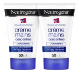Neutrogena Koncentreret Fugtgivende Håndcreme Pakke med 2 x 50 ml