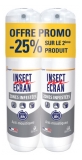 Insect Ecran Anti-Moustiques Spray Répulsif Peau Zones Infestées Lot de 2 x 100 ml