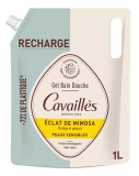 Cavaillès Gel de Baño y Ducha Luminosidad Mimosa Piel Sensible Eco-Relleno 1 L