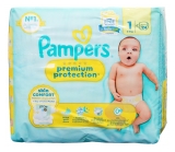 Pampers Premium Protection Skin Comfort Taille 1 24 Couches (2-5 kg)