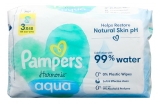 Pampers Harmonie Aqua Pack of 3 x 48 Wipes