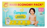 Pampers Premium Protection Skin Comfort Taille 4 Maxi Pack 90 Couches (9-14 kg)