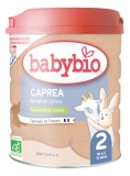 Babybio Caprea 2 au Lait de Chèvre de 6 à 12 Mois Bio 800 g