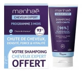 Vitavea Manhaé Matu Eksperts 120 Kapsulas + Manhaé Matu Eksperts Pretkrišanas Šampūns 50 ml Dāvanā