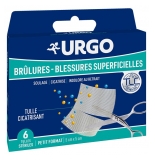 Urgo Brännskador och Ytliga Skador 6 Sterila Tygstycken