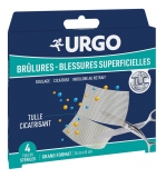 Urgo Brandwonden en Oppervlakkige Wonden 4 Steriele Tullen