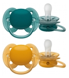 Avent Ultra Soft 2 Silicone Orthodontic Soothers 6-18 Months