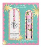 Roger & Gallet Rose Tualetinis vanduo (Eau Parfumée Bienfaisante) 30 ml + Dovanų rankų kremas 30 ml