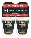 Etiaxil Desodorante Men Antitranspirante Controle 48H Roll-On Pack de 2 x 50 ml