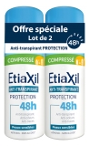 Etiaxil Anti-Transpirant Protection 48H Peaux Sensibles Aérosol Compressé Lot de 2 x 100 ml
