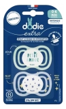 Dodie 2 Anatomical Silicone Soothers City Pattern 18 Months and +