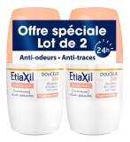 Etiaxil Weichheit-Deodorant 48Std Roll-On Packung von 2 x 50 ml