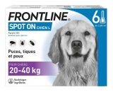 Frontline Spot-On Chien L (20-40 kg) 6 Pipettes
