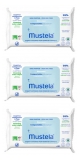 Mustela Toalhitas de Limpeza Compostáveis Sem Perfume Pack de 3 x 60 Toalhitas