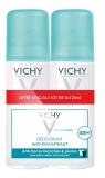 Vichy Déodorant Anti-Transpirant Anti-Traces Aérosol 48H Lot de 2 x 125 ml