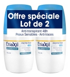 Etiaxil Anti-Transpirant Deodorant 48h Roll-on Pack von 2 x 50 ml
