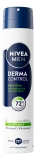 Nivea Men Derma Control Sensitive Déodorant Anti-Transpirant 72H Spray 200 ml
