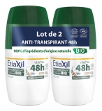 Etiaxil Desodorizante Antitranspirante Vegetal 48H Coco Biológico Pack de 2 x 50 ml