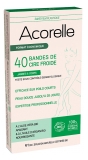 Acorelle Økologiske Koldvoksstrips til Ben & Krop 40 stk.