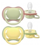 Avent Ultra Air Nature 2 Sucettes Orthodontiques 18 Mois et +