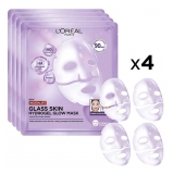 L'Oréal Paris Revitalift Filler Hydrogel Glass Skin Radiance Mask 4 Masks