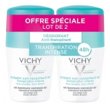 Vichy Déodorant Anti-Transpirant 48H Roll-On Lot de 2 x 50 ml