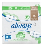 Always Cotton Protection 8 Serviettes Hygiéniques Taille 3 Night