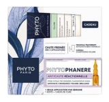 Phyto Phytophanère Reactieve Anti-Haaruitval Behandeling 12 x 5 ml + Volume Volumegevende Shampoo 100 ml Cadeau