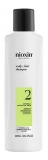 Nioxin System 2 Cleanser Shampoo for Advanced Thinning Natural Hair 300ml