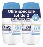 Etiaxil Déodorant Anti-Transpirant Protection 72H Roll-On Lot de 2 x 50 ml