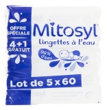 Mitosyl Lingettes à l'Eau Lot de 4 x 60 Lingettes + 60 Lingettes Offertes