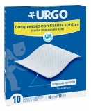 Urgo Compresses Stériles Non Tissées 10 cm x 10 cm 10 Sachets de 2 Compresses