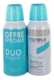 Noreva Deoliane Dermo-Aktyvusis 24H Suspaustas Dezodorantas 2 x 100 ml (geriausiai vartoti iki 31/08/2026)