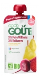 Good Goût Poire Williams Betterave dès 4 Mois Bio 120 g (à consommer de préférence avant le 28/07/2026)