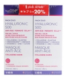 Pharm Nature Hyaluronic 500 Anti-Age Maske Pakke med 2 x 81 Kapsler + 4 Gratis Masker (bedst før 30/06/2026)