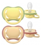 Avent Ultra Air Nature 2 Sucettes Unies Orthodontiques 0-6 Mois